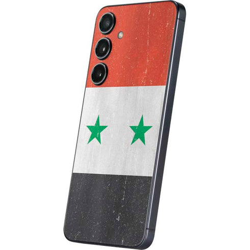Syria Flag Distressed Galaxy S25 Plus Skin